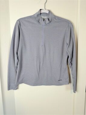 Patagonia Capilene Blue Gray 1/4 Zip Long Sleeve S